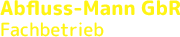 Abfluss Mann GbR - Logo